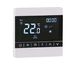 24v 3 velocidades do ventilador tuya wifi termostato ac fcu ventiloconvector 2 tubos 4 tubos termostato