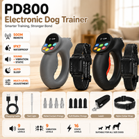 PD 800 Wiederaufladbare Wasserdichte Elektronische Hundeleine für Katzen & Hunde mit Fernbedienung, Automatischem Trainingsmodus und Spannungserkennung