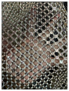 Vestidos Vintage Sexys de Encaje con Cuentas y Apliques Geométricos, 100% Poliéster Ecológico, Marca Blinglace - Product Image 2