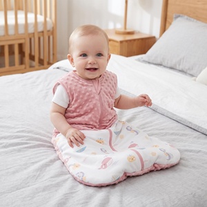 Lightweight Organic Cotton <strong>Muslin</strong> Baby <strong>Sleep</strong> <strong>Sack</strong> Highly Breathable Airy Feel <strong>Best</strong> for Mild Spring and Autumn Days - Product Image 2