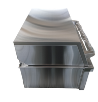 Barbecue au charbon de bois encastrable de 32 pouces en acier inoxydable 304 de qualité commerciale de luxe avec dispositif de sécurité anti-déchets d'oxygène pour barbecue extérieur