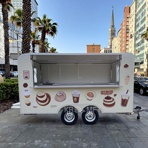 Chariots de restauration rapide, camions à hamburgers, remorques carrées, caravanes, remorques alimentaires, cuisine entièrement équipée - Product Image 1
