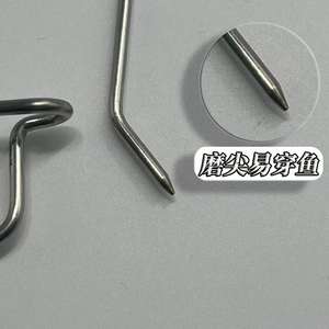 Clip à poisson en acier inoxydable Ztc493 avec émerillon en forme de huit pour la pêche aux leurres en eau douce, hameçon super résistant - Product Image 3