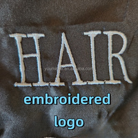 Cape de Coiffure Personnalisée OEM ODM avec Logo, Noir et Rose, Imperméable, pour Salon