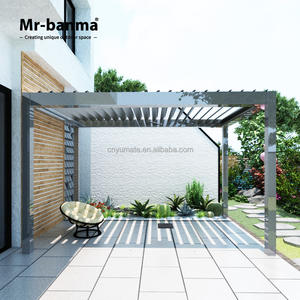 Pérgola motorizada a prueba de putrefacción Pérgola de aluminio al aire libre eléctrica para <span class=keywords><strong>restaurante</strong></span> Gazebo - Product Image 6