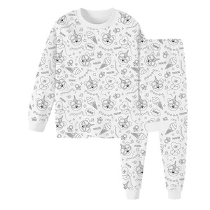 Pijamas Infantis Estilo Coreano para Colorir e Pintar à Mão, Conjunto para Meninas de 3 a 8 Anos para Uso Doméstico - Product Image 5