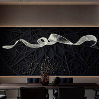 Lampe suspendue de décoration intérieure de luxe, design moderne, en acrylique, pour hôtel, hall d'hôtel, villa, restaurant