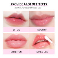 Vendeurs de gloss à lèvres Marque privée Tube de sirène de luxe Huile à lèvres brillante et brillante Lèvres plus dodues Hydratantes à changement de couleur Brillant à lèvres transparent