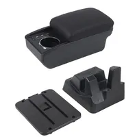 Vtear pour Chevrolet SPIN 2012-2026 Boîte d'accoudoir en ABS et cuir PU, porte-gobelet avant USB, rangement multi-compartiments, pièces de rechange pour voiture