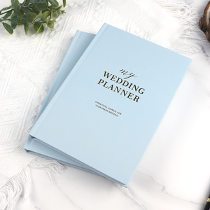 Carnet A5 avec logo personnalisé Journal en lin planificateur de mariage personnalisé avec couverture en tissu de papier en cuir pour l'<span class=keywords><strong>organisation</strong></span> - Product Image 1