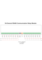Huaqingjun modul Relay komunikasi RS485 16 saluran MODBUS RTU pengendali jarak jauh modul DO untuk PLC