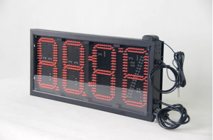 Màu Đỏ 88:88 dẫn thời gian dẫn tạm thời dấu hiệu GPS dẫn đồng hồ dấu hiệu <span class=keywords><strong>8inch</strong></span> màu duy nhất chữ số ngoài trời dẫn hiển thị - Product Image 5