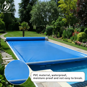 Cubierta de Seguridad Automática <span class=keywords><strong>para</strong></span> Piscina, de PVC, a Prueba de <span class=keywords><strong>Fugas</strong></span>, <span class=keywords><strong>para</strong></span> Adultos, con Corona de Agua, de Alta Calidad, Tamaño Personalizado, Alimentada por 220V, en Oferta - Product Image 2