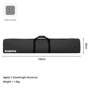 Bolsa de transporte Ambitful PB20 de 135 cm (53 pulgadas) para estudio fotográfico, trípode con patas mágicas y soporte en C, con cremallera y almacenamiento. - Product Image 2