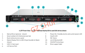 Serveur de stockage en rack DL320 Gen11 1U avec Intel Xeon Silver 4309Y 8x3.5 "LFF Bays 16x DDR4 DIMMs HW <span class=keywords><strong>RAID</strong></span> 5/6 utilisé en stock - Product Image 6