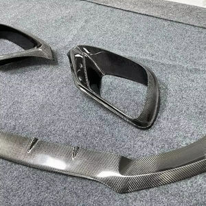 Séparateur de lèvre de pare-chocs avant en Fiber de carbone Style BB et becquet avant modifié pour <span class=keywords><strong>Mercedes</strong></span> Benz W213 E63 pré Lci S AMG - Product Image 3