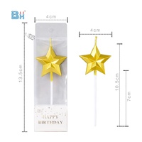 Bougie artisanale en cire de paraffine en forme d'étoile à cinq branches 3D, sans parfum, capacité 1-2L, vente en gros d'usine, décoration de maison pour le Nouvel An