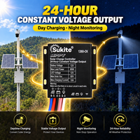 Contrôleur solaire Sukite MPPT 1260-CK 12V 10A 60W pour caméra CCTV, sortie de tension constante 24 heures sur 24