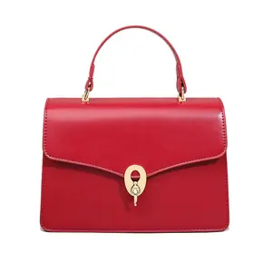 Crossbody wallets women designer handbags red color for women ladies handbags made in china