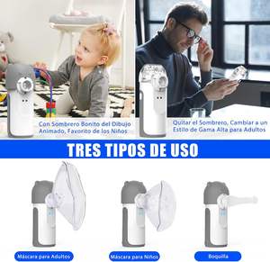 Kartun lucu kompak portabel Inhalator USB isi ulang ultrasonik <span class=keywords><strong>Nebulizer</strong></span> dengan tenang Inhaler Mesh <span class=keywords><strong>Nebulizer</strong></span> - Product Image 6