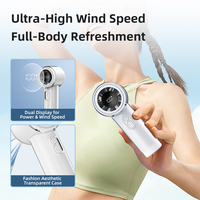 Ventilateur portable rechargeable miniature RYW FS2663, à main, pour usage domestique et extérieur, moteur sans balais, faible bruit, haute performance 100