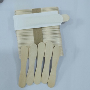 Cuillères à glace et cuillères de dégustation jetables en bois, emballées individuellement, avec logo personnalisé pour les fêtes, les cafés et la restauration - Product Image 3