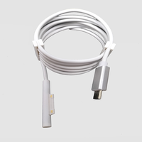 Câble adaptateur Microsoft Surface Pro 3/4/5/6/7/GO Type-C DC PD Charge rapide 15V 4A 65W/102W Utilisation informatique