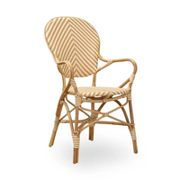 Chaises de jardin contemporaines pour cour extérieure, balcon, style bistrot parisien, en rotin et aluminium, fauteuils en osier pour salle à manger