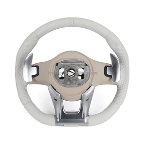 Volant en cuir blanc pour <span class=keywords><strong>Mercedes</strong></span> Benz Classe C W205 CLS W218 GLA45 CL W216 C216 CL500 CL550 <span class=keywords><strong>CL55</strong></span> CL63 C43 C63 <span class=keywords><strong>AMG</strong></span> - Product Image 2