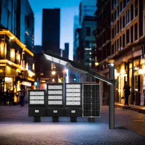 High Brightness 6000Lumen Solar Sensor LED Lights With Replaceable Battery And Motion Sensor Solar Street Lamps