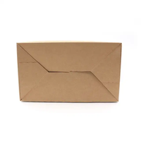 Contenants en carton kraft jetables et recyclables avec fermeture magnétique, boîte pliable pour l'emballage de poulet frit