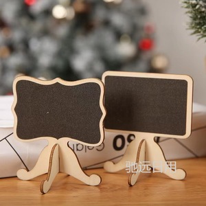 Letreros de Pizarra de Madera Creativos, Forma Irregular, Juego de Varias Piezas para Decoración del Hogar, Mensajes Navideños - Product Image 3