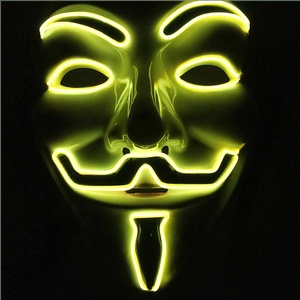 Offre Spéciale Costume D'halloween Fête Néon A Mené Le Masque de Vendetta Masque Fil <span class=keywords><strong>EL</strong></span> - Product Image 4