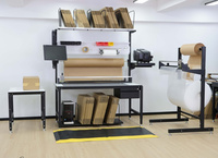 Station d'emballage modulaire en acier DETALL avec composants de moteur pour la production industrielle, dotée d'un stockage d'accessoires modulaires