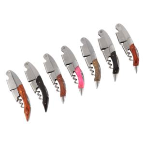 프로모션 다기능 프로모션 다기능 스테인레스 스틸 금속 코르크 휴대용 와인 병따개 사용자 정의 로고 코르크 scree - Product Image 6