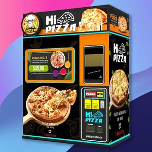 Diskon Mesin Penjual Otomatis Sandwich Hamburger Terintegrasi Kode Pemindaian Pizza Pintar 50 Inci dengan Layar Sentuh Bisnis