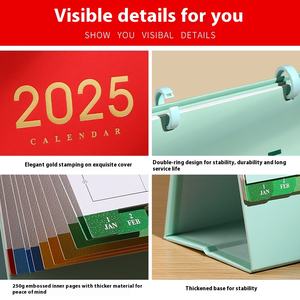 2026 креативный календарь для офисного стола, простой Ежемесячный план, самодисциплина, ветровые часы с индивидуальным логотипом, реклама «год Змея» - Product Image 3