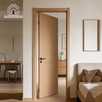 Ensemble d'intérieur en bois massif XINGRUO, design minimaliste, isolation acoustique, poignée noire mate - Pré-monté pour chambre, hôtel, appartement