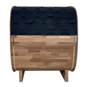 Cabine de sauna à vapeur extérieure pour 4 personnes, en épicéa imperméable, pour villa, jardin, relaxation, stock USA, livraison en 3 jours - Product Image 4