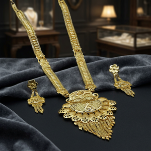 Collares Largos de Diseño Tradicional con Baño de Oro de 14K, 18K y 24K, Joyería de Moda, Conjunto de Joyería Larga con Baño de Oro - Product Image 3