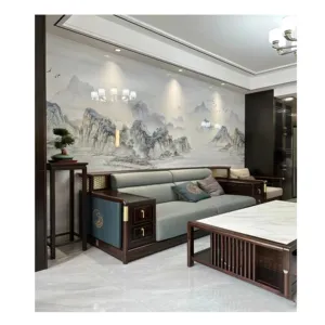 Китайский/Европейский стиль спеченный фон настенная панель для виллы отеля квартира семейный вход и ТВ фон стены