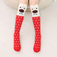 Chaussettes hautes pour enfants, style japonais, mignonnes, dessin animé, animaux, en coton peigné respirant, automne-hiver, pour hommes et femmes