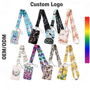 Cute Butterfly Design <b>Lanyard</b> with ID Badge Holder, Fashion Neck <b>Lanyard</b> for Students, Office Staff, Event, Gift - Product Image 1