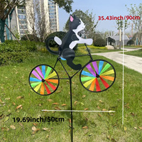 Moulin à vent de luxe en forme d'animal pour vélo, jouet d'extérieur résistant aux intempéries, imperméable, fait main, à poser au sol, ornement de jardin