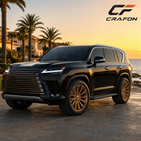 Jantes en alliage d'aluminium forgé CF Aerospace Bronze 5x139.7 64.1, capacité de charge 1200KG, compatibles Rivian R1S, jantes robustes sur mesure, moyeu ODM, nouveau modèle