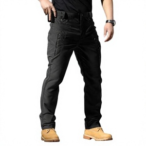 Pantalones de Senderismo S.archon IX7 para Hombre, Talla Grande, Resistentes al Agua, Cintura Media, Corte Recto, Transpirables, 100% Poliéster, Tácticos - Product Image 3