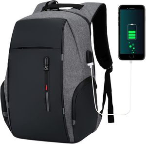 High Quality Eco-Friendly <b>Waterproof</b> Linen Sports School <b>Black</b> Reflective Usb Smart Antitheft Button Laptop <b>Backpack</b> for Men - Product Image 1