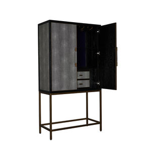 Mobilier de salon moderne de luxe, mobilier décoratif en laiton, en métal et bois, armoire de rangement pour Bar et vin - Product Image 4