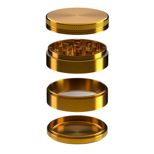 Golden Color Smoking Aluminum <strong>Grinder</strong> <strong>Herb</strong> Crusher Smoking <strong>Grinder</strong> Custom Logo, Tobacco <strong>Grinders</strong> <strong>Herb</strong> - Product Image 1