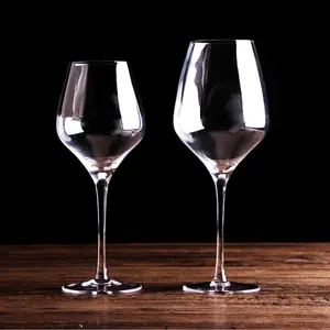 Hot sale crystal filled wine glass wedding use crystal goblet wine glass cheap glass red wine cups for sale